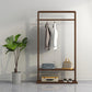 Contemporary Storage Wardrobe Bedroom Wooden Armoire with Shelves 49.2"L x 12.6"W x 63.0"H Walnut Clearhalo 'Armoires & Wardrobes' 'armoires_wardrobes' 'Bedroom Furniture' 'furn' 'furn_armoires_wardrobes' 'Furniture' 7497619