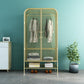 Industrial Style Wardrobe Bedroom Metal Wardrobe Closet with Doors
