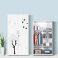 Modern Armoire Steel 2 Doors White Small Wardrobe Armoire with Lock Clearhalo 'Armoires & Wardrobes' 'armoires_wardrobes' 'Bedroom Furniture' 'furn' 'furn_armoires_wardrobes' 'Furniture' 7497669