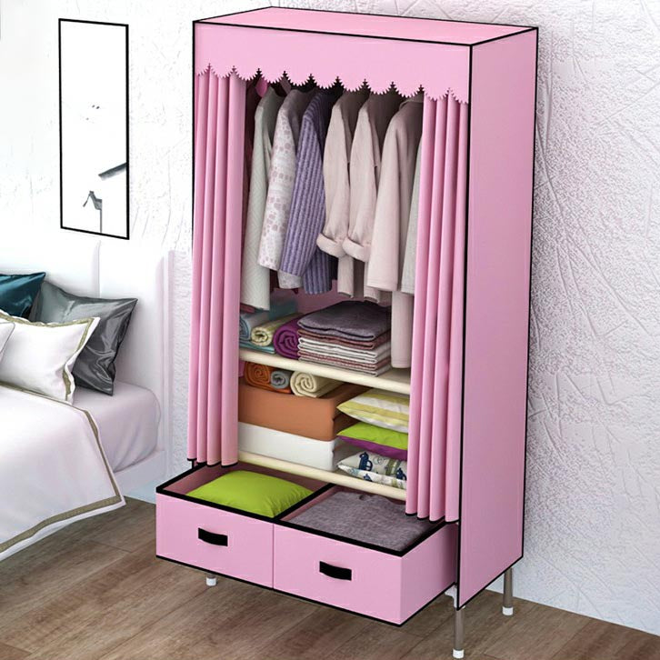 Moderne Armoire Schlafzimmer kleiner Garderoben -Rettungsfleisch mit 2 Schubladen