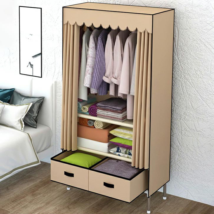 Moderne Armoire Schlafzimmer kleiner Garderoben -Rettungsfleisch mit 2 Schubladen