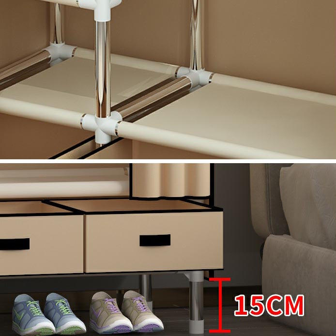 Moderne Armoire Schlafzimmer kleiner Garderoben -Rettungsfleisch mit 2 Schubladen