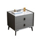 Modern Accent Table Nightstand Stone Nightstand with Drawers Clearhalo 'Bedroom Furniture' 'furn' 'furn_night_stand' 'Furniture' 'night_stand' 'Nightstands' 7497780