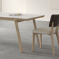 Mesa de comedor rectangular de madera maciza con 4 patas, mesa de comedor para comedor