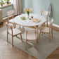Extendable Round Dining Table Solid Wood 4 Legs Dining Table for Dining Room Clearhalo 'Dining Tables & Seating' 'Dining Tables' 'dining_table' 'furn' 'furn_dining_table' 'Furniture' 'Kitchen & Dining Furniture' 7498800
