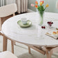 Extendable Round Dining Table Solid Wood 4 Legs Dining Table for Dining Room Clearhalo 'Dining Tables & Seating' 'Dining Tables' 'dining_table' 'furn' 'furn_dining_table' 'Furniture' 'Kitchen & Dining Furniture' 7498809
