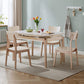 Extendable Round Dining Table Solid Wood 4 Legs Dining Table for Dining Room Clearhalo 'Dining Tables & Seating' 'Dining Tables' 'dining_table' 'furn' 'furn_dining_table' 'Furniture' 'Kitchen & Dining Furniture' 7498811
