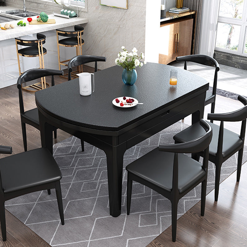 4-Fuß-Esstisch Steinstein Drop-Blatt Dinette Tisch für Zuhause