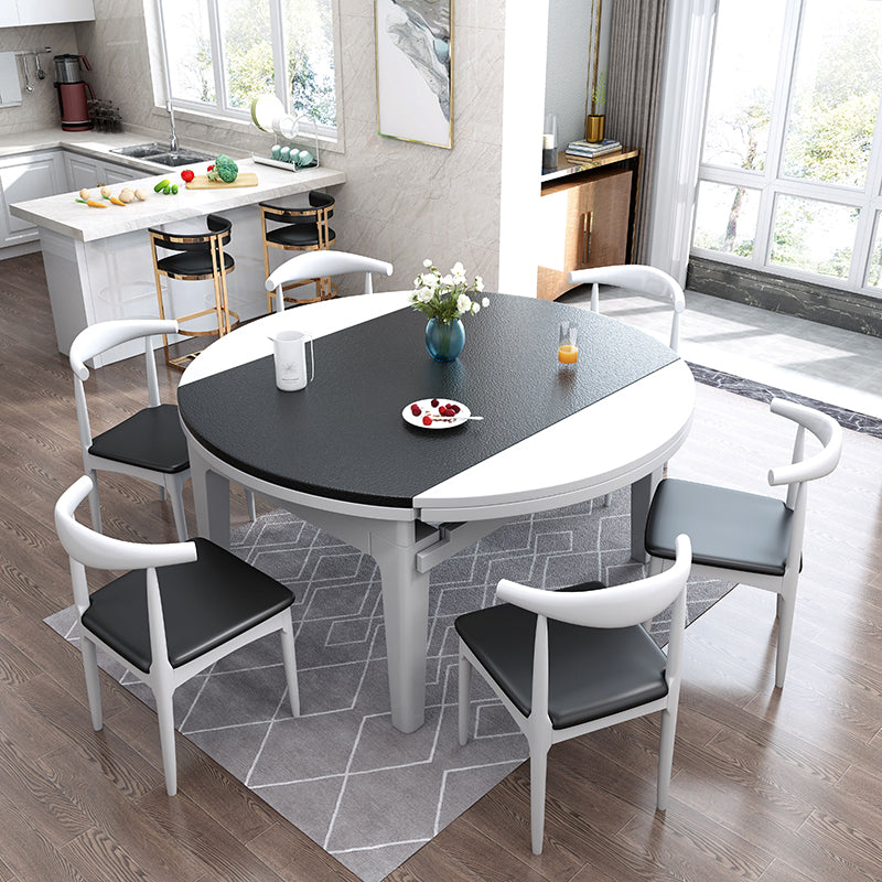 4-Fuß-Esstisch Steinstein Drop-Blatt Dinette Tisch für Zuhause