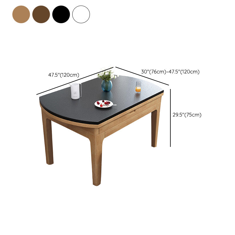 4-Fuß-Esstisch Steinstein Drop-Blatt Dinette Tisch für Zuhause