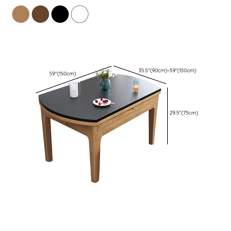 4-Fuß-Esstisch Steinstein Drop-Blatt Dinette Tisch für Zuhause