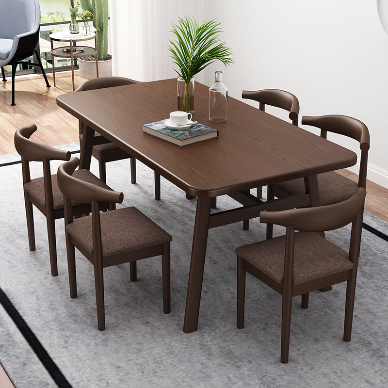 Modern Rectangle Wood Dining Table Wooden Legs for Dining Room Clearhalo 'Dining Tables & Seating' 'Dining Tables' 'dining_table' 'furn' 'furn_dining_table' 'Furniture' 'Kitchen & Dining Furniture' 7498922
