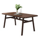 Modern Rectangle Wood Dining Table Wooden Legs for Dining Room Walnut Without Chairs Clearhalo 'Dining Tables & Seating' 'Dining Tables' 'dining_table' 'furn' 'furn_dining_table' 'Furniture' 'Kitchen & Dining Furniture' 7498923