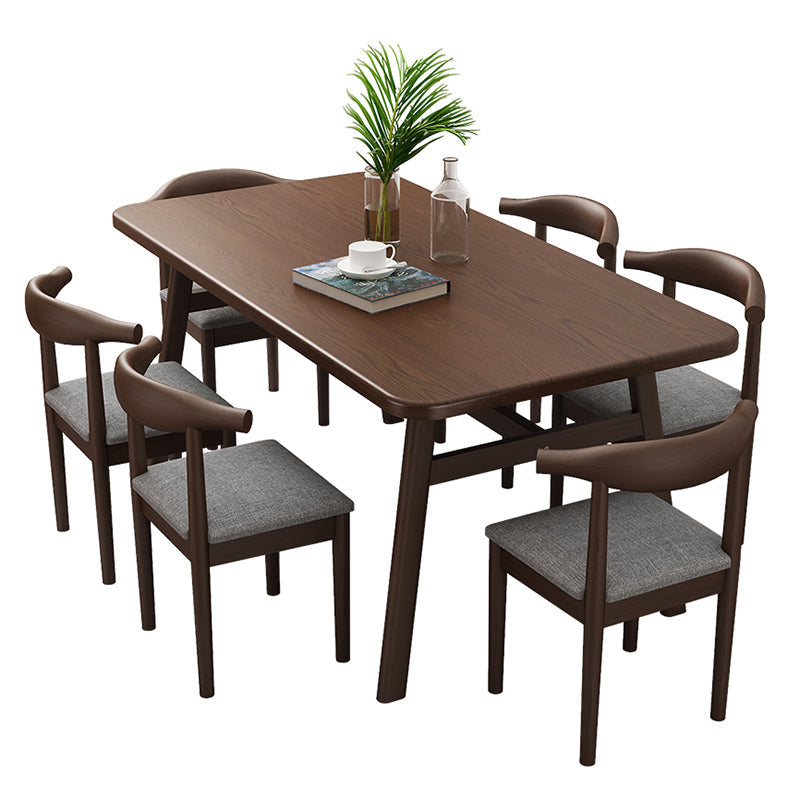 Modern Rectangle Wood Dining Table Wooden Legs for Dining Room Clearhalo 'Dining Tables & Seating' 'Dining Tables' 'dining_table' 'furn' 'furn_dining_table' 'Furniture' 'Kitchen & Dining Furniture' 7498927