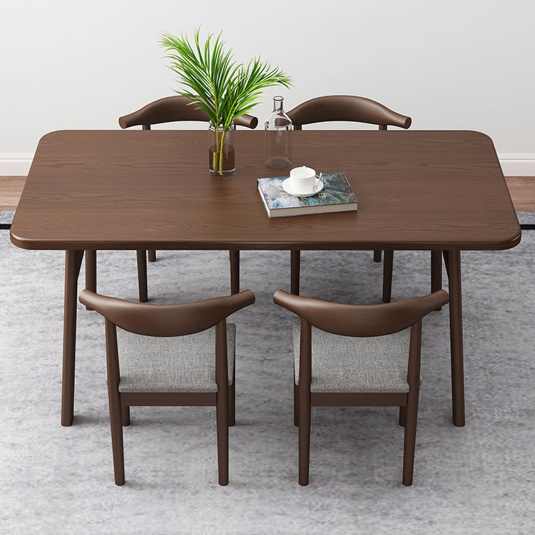 Modern Rectangle Wood Dining Table Wooden Legs for Dining Room Clearhalo 'Dining Tables & Seating' 'Dining Tables' 'dining_table' 'furn' 'furn_dining_table' 'Furniture' 'Kitchen & Dining Furniture' 7498931