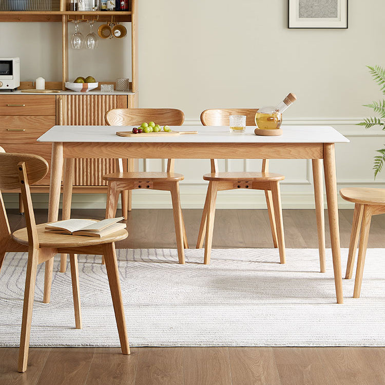 Sintered Stone Top Table White Dining Table for Kitchen Room
