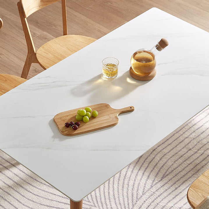 Sintered Stone Top Table White Dining Table for Kitchen Room