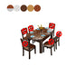 Solid Wood Dining Table Set 1/7 Pieces Dining Set for Kitchen Clearhalo 'Dining Room Sets' 'Dining Tables & Seating' 'dining_room_set' 'furn' 'furn_dining_room_set' 'Furniture' 'Kitchen & Dining Furniture' 7499081