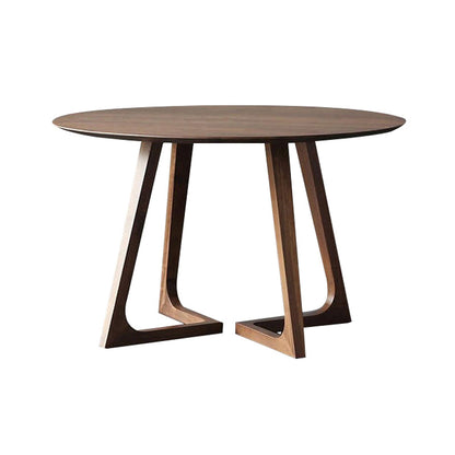 Ronde massieve houten eettafel Set 1/4/5 stukken Dinerset voor keuken