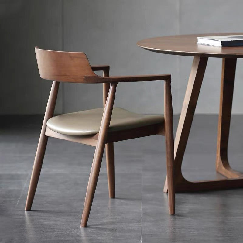 Ronde massieve houten eettafel Set 1/4/5 stukken Dinerset voor keuken