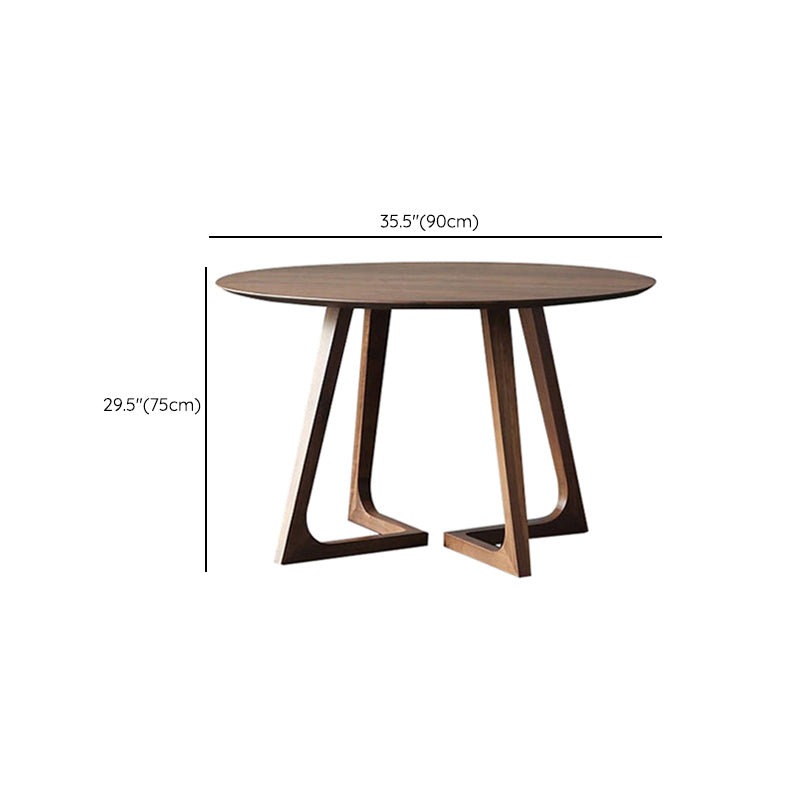 Ronde massieve houten eettafel Set 1/4/5 stukken Dinerset voor keuken