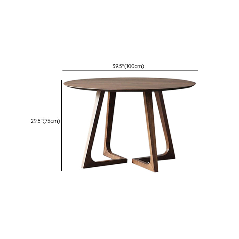 Ronde massieve houten eettafel Set 1/4/5 stukken Dinerset voor keuken
