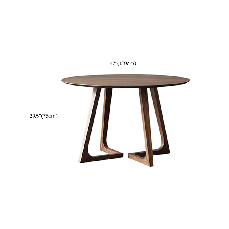 Ronde massieve houten eettafel Set 1/4/5 stukken Dinerset voor keuken