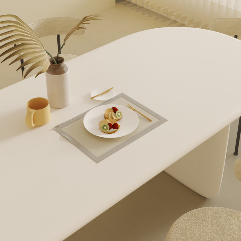 Set da pranzo ovale 1/2/5 pezzi set da pranzo bianco contemporaneo