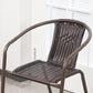 Modern Indoor-Outdoor Chair Metal Frame Stacking Dining Arm Chair