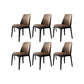 Contemporary Style Chair Wood Solid Back Dining Chair for Dining Room