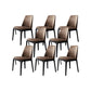 Contemporary Style Chair Wood Solid Back Dining Chair for Dining Room