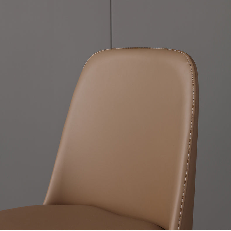 Contemporary Style Chair Wood Solid Back Dining Chair for Dining Room