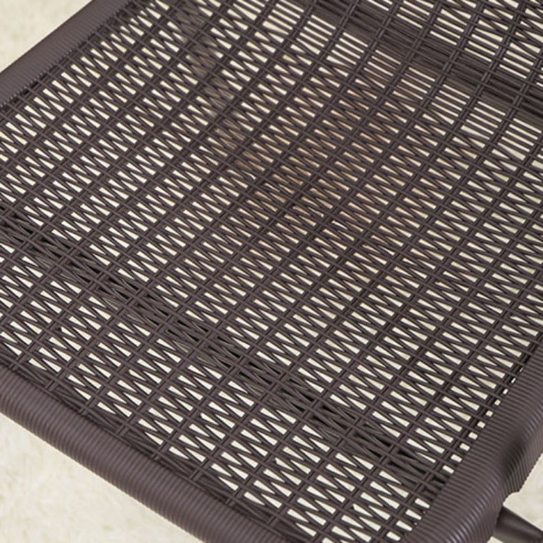 Metal Frame Dining Chair Modern Indoor-Outdoor Stacking Arm Chair