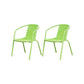 Metal Frame Dining Chair Modern Indoor-Outdoor Stacking Arm Chair
