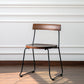 Modern Backrest Armless Wood Chair with Metal Legs for Dining Room 1 Piece Black Clearhalo 'Dining Chairs' 'Dining Tables & Seating' 'dining_chair' 'furn' 'furn_dining_chair' 'Furniture' 'Kitchen & Dining Furniture' 7499393