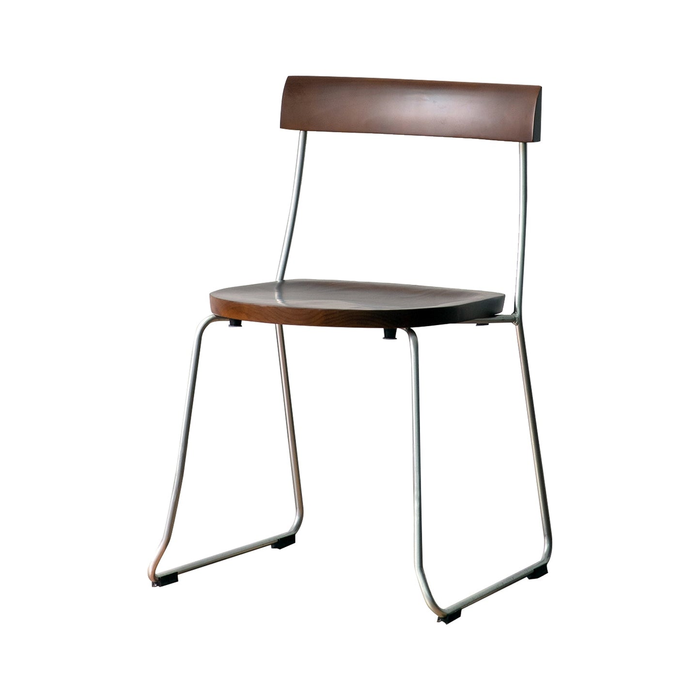 Modern Backrest Armless Wood Chair with Metal Legs for Dining Room Clearhalo 'Dining Chairs' 'Dining Tables & Seating' 'dining_chair' 'furn' 'furn_dining_chair' 'Furniture' 'Kitchen & Dining Furniture' 7499400