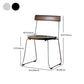 Modern Backrest Armless Wood Chair with Metal Legs for Dining Room Clearhalo 'Dining Chairs' 'Dining Tables & Seating' 'dining_chair' 'furn' 'furn_dining_chair' 'Furniture' 'Kitchen & Dining Furniture' 7499411