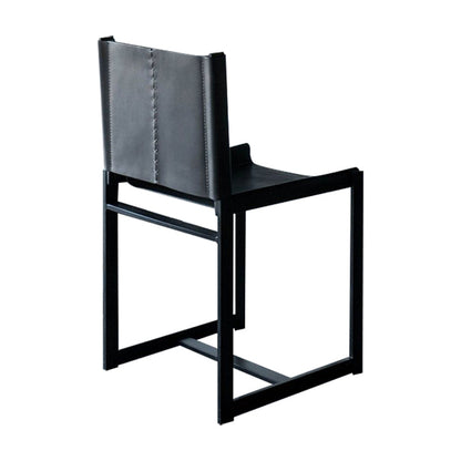 インダストリアルサイドチェアメタルオープンバックダイニングチェアインドア用