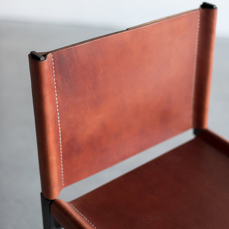 インダストリアルサイドチェアメタルオープンバックダイニングチェアインドア用