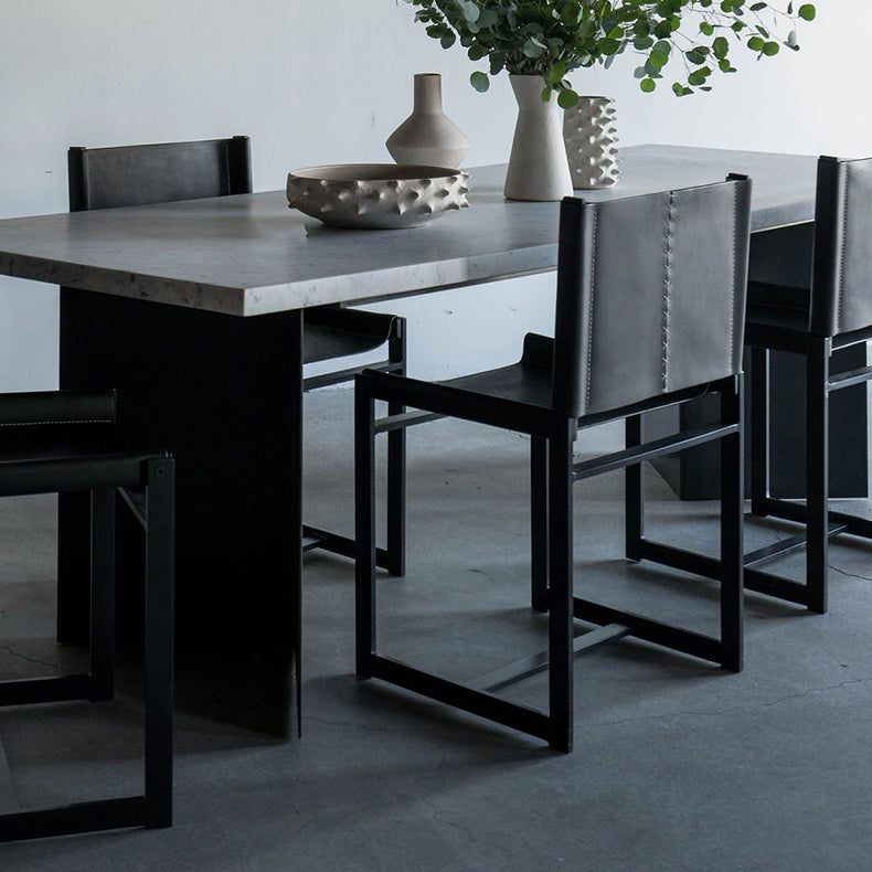 インダストリアルサイドチェアメタルオープンバックダイニングチェアインドア用