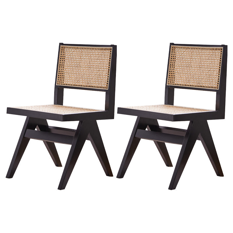 Contemporary Side Chair Wood Open Back Dining Room Chair for Dining Room