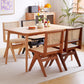 Contemporary Side Chair Wood Open Back Dining Room Chair for Dining Room