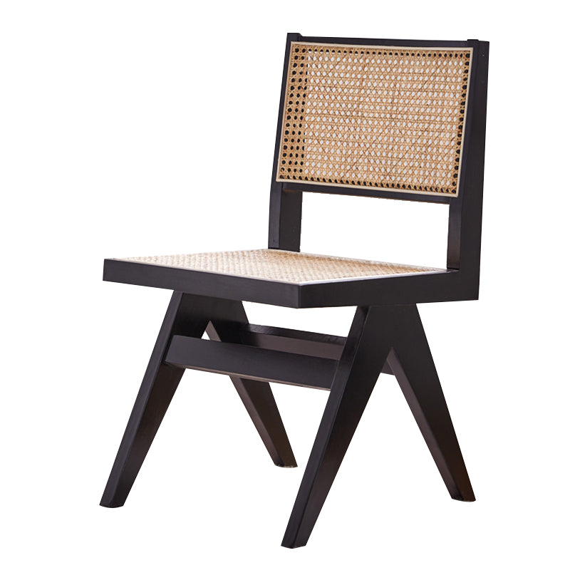 Contemporary Side Chair Wood Open Back Dining Room Chair for Dining Room