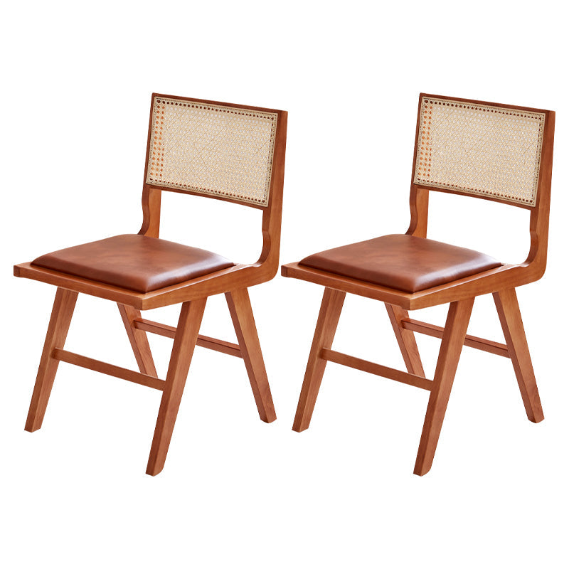 Contemporary Side Chair Wood Open Back Dining Room Chair for Dining Room