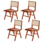Contemporary Side Chair Wood Open Back Dining Room Chair for Dining Room