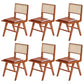 Contemporary Side Chair Wood Open Back Dining Room Chair for Dining Room