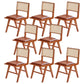 Contemporary Side Chair Wood Open Back Dining Room Chair for Dining Room