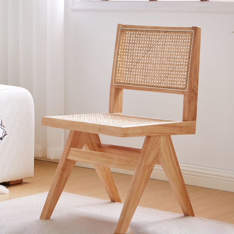 Contemporary Side Chair Wood Open Back Dining Room Chair for Dining Room