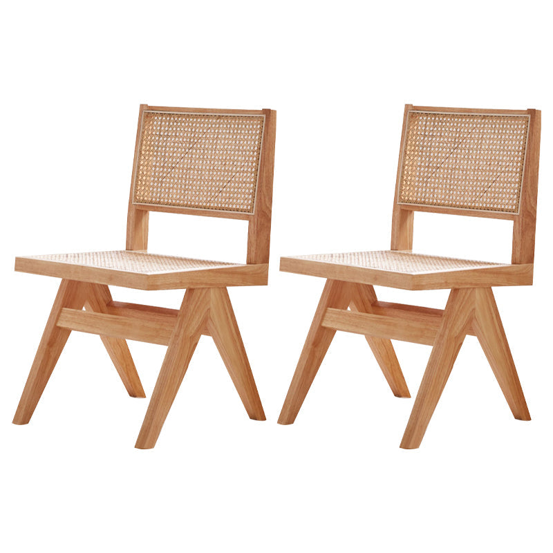 Contemporary Side Chair Wood Open Back Dining Room Chair for Dining Room