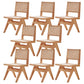 Contemporary Side Chair Wood Open Back Dining Room Chair for Dining Room